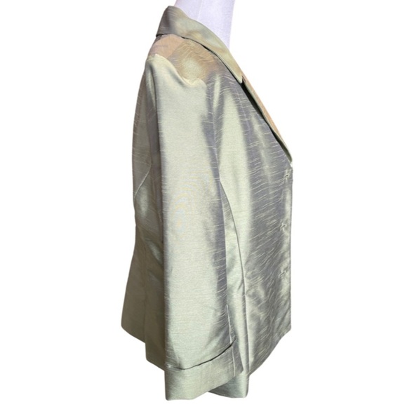 Amanda Smith lime green button up blazer - Picture 2 of 5